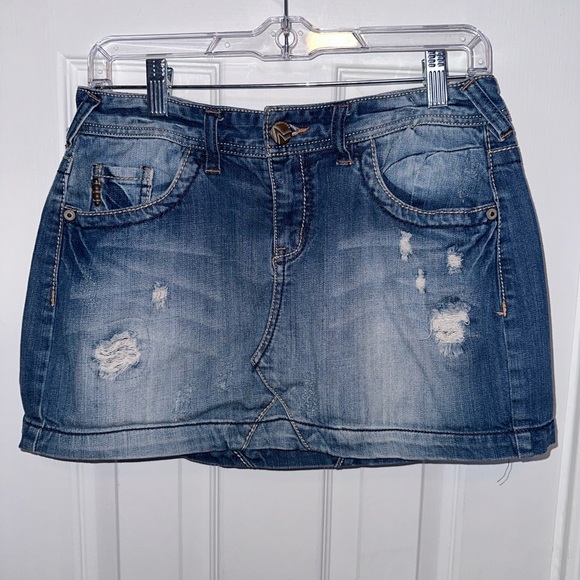 Maurices Mini Jean Skirt - Picture 1 of 8